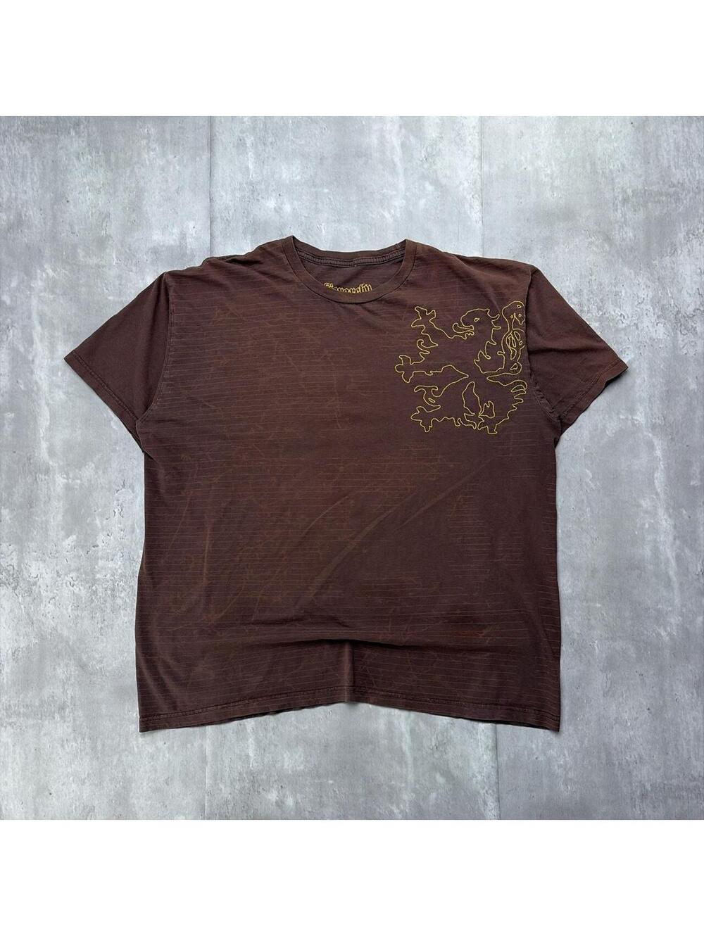 Y2K Brown Hierarchy Grunge Gothic Skater T-Shirt